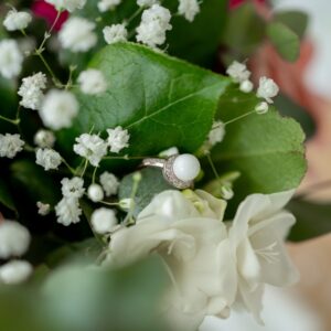 puissante bague doré à l'or fin et lait maternel