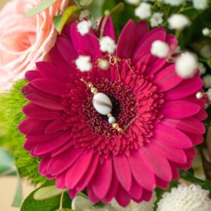 Ouverte bracelet en gold filled et lait maternel