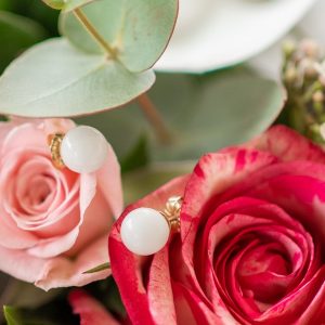 battante boucles d'oreilles gold filled au lait maternel