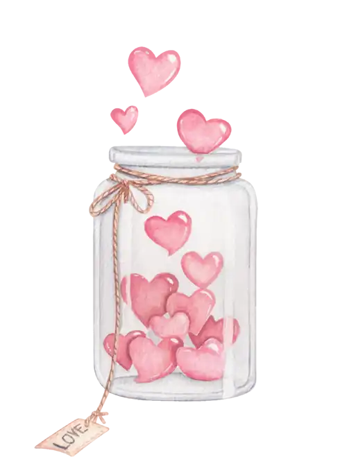 Bocal coeur don
