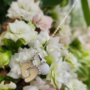 Apaisante collier argent gold au lait maternel